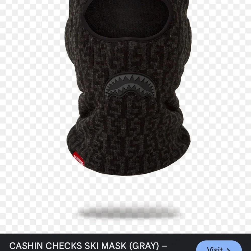 Sprayground money check cashing checks Ski Mask Limited edition‎ Used once NWOT